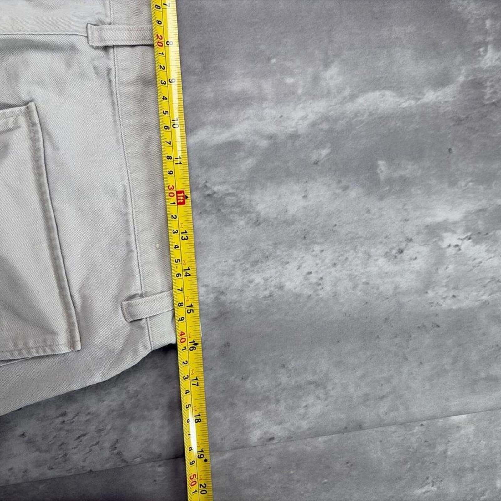 Lee Vintage Cream Lee Dungarees Grunge Baggy Cargo Shorts Size US 33 - 6 Thumbnail