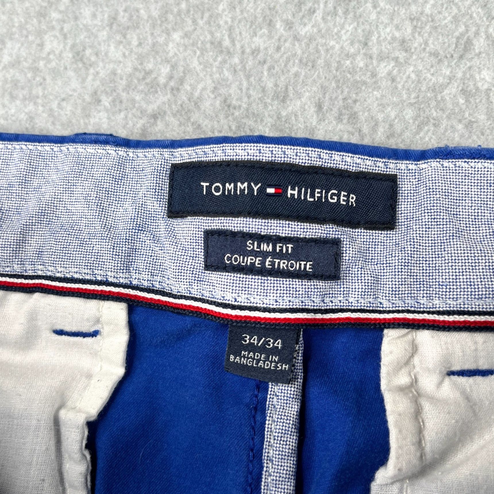Tommy Hilfiger Tommy Hilfiger Chino Pants Slim Fit 34x34 Blue Casual Mens Size US 34 / EU 50 - 6 Thumbnail
