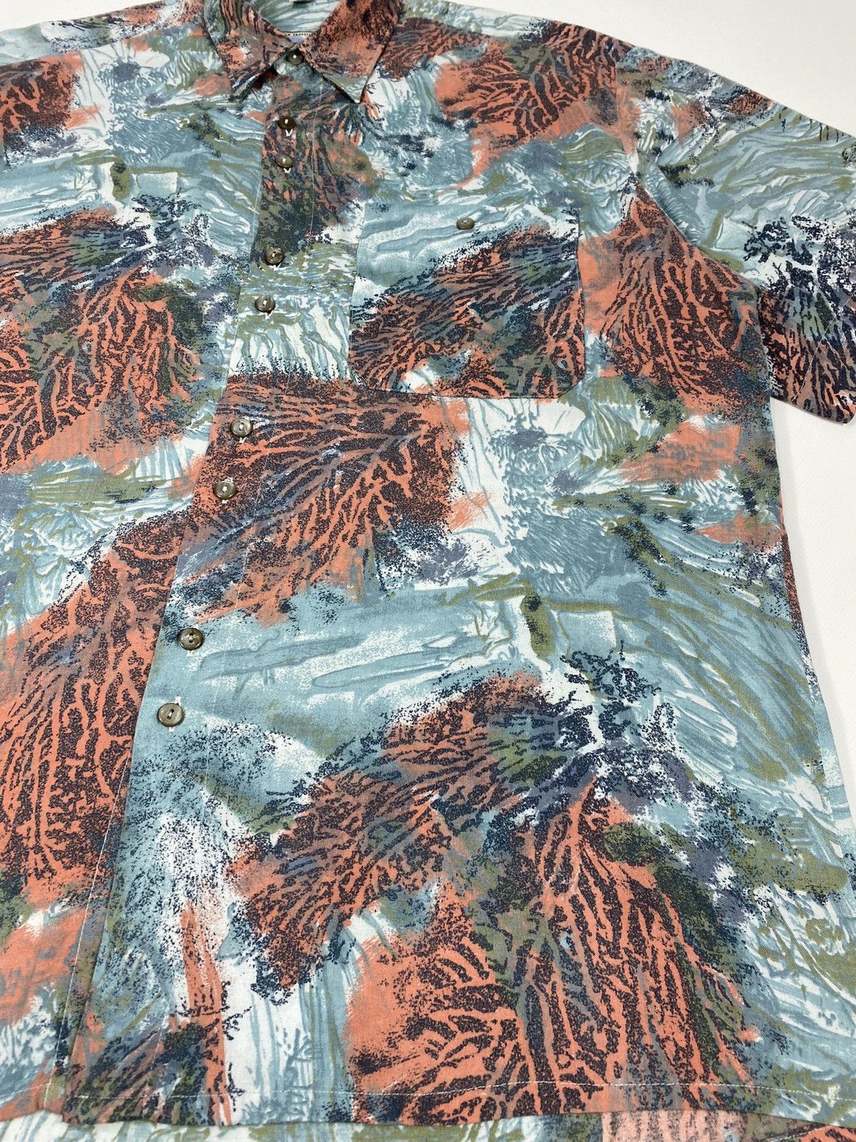 Vintage Vintage 80s 90s Radiant Leafs Abstract Party Festival Shirt Size US L / EU 52-54 / 3 - 3 Thumbnail