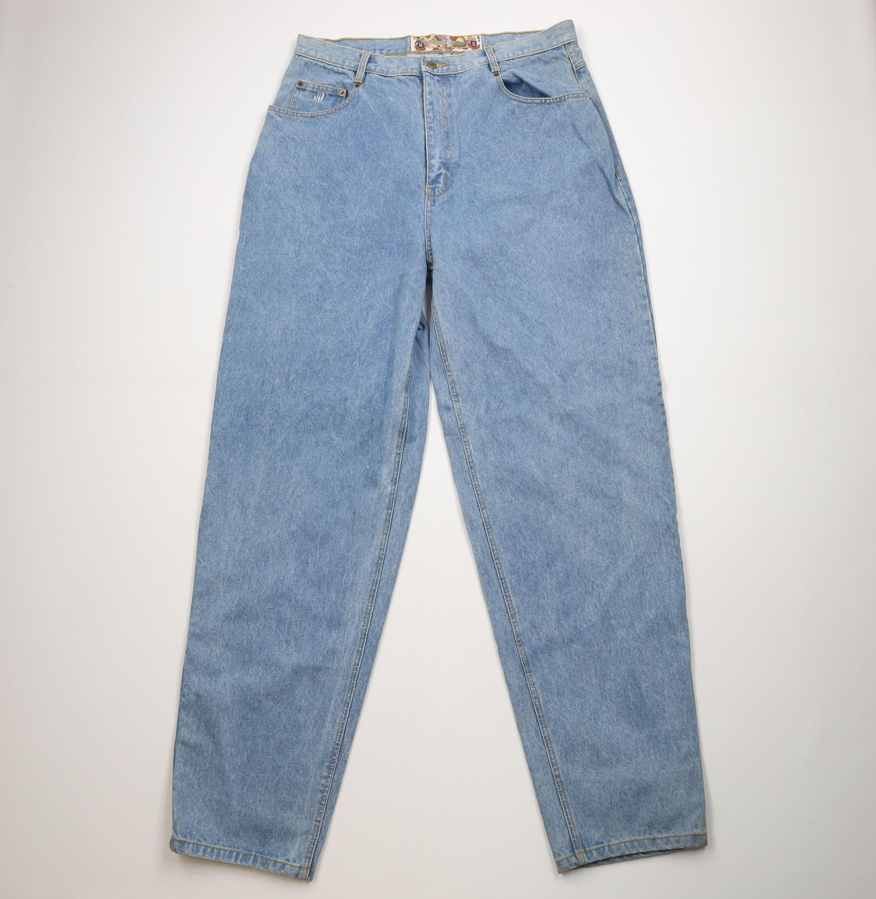 Vintage Deadstock Vintage 90s Streetwear Fit Denim Jeans Blue Cotton Size US 36 / EU 52 - 1 Thumbnail