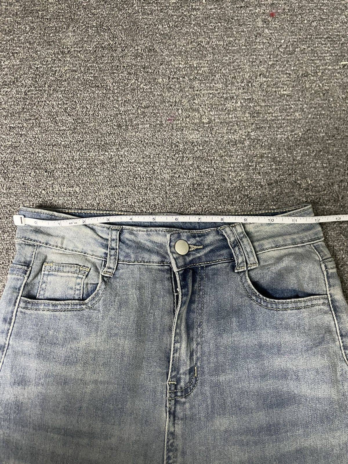 Japanese Brand GRL Beaded Denim Flare Pants (61) Size 24" / US 00 / IT 34 - 5 Thumbnail