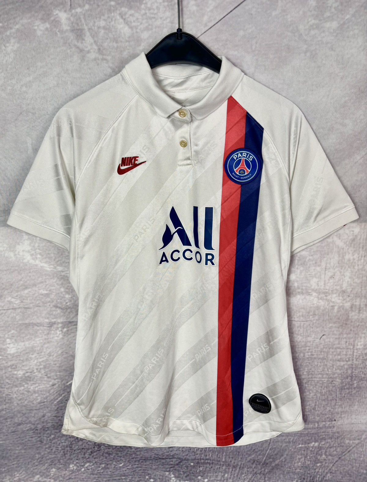 Nike Nike Paris Saint Germain Soccer Jersey Polo Shirt Size M / US 6-8 / IT 42-44 - 3 Thumbnail