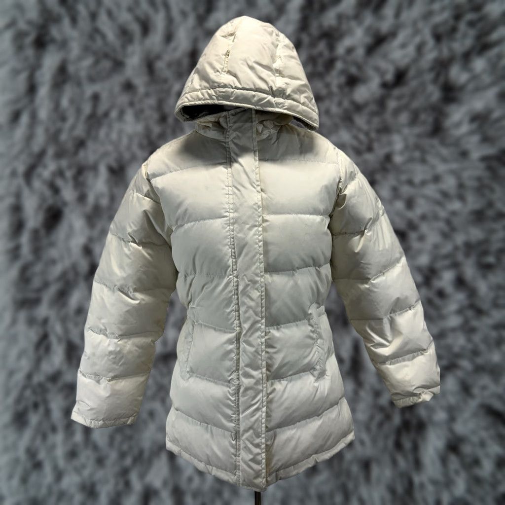 Gap Vtg GAP Puffer Jacket Womens Small Hooded Down Insulated Winter Y2K Blue Tag Size S / US 4 / IT 40 - 1 Thumbnail