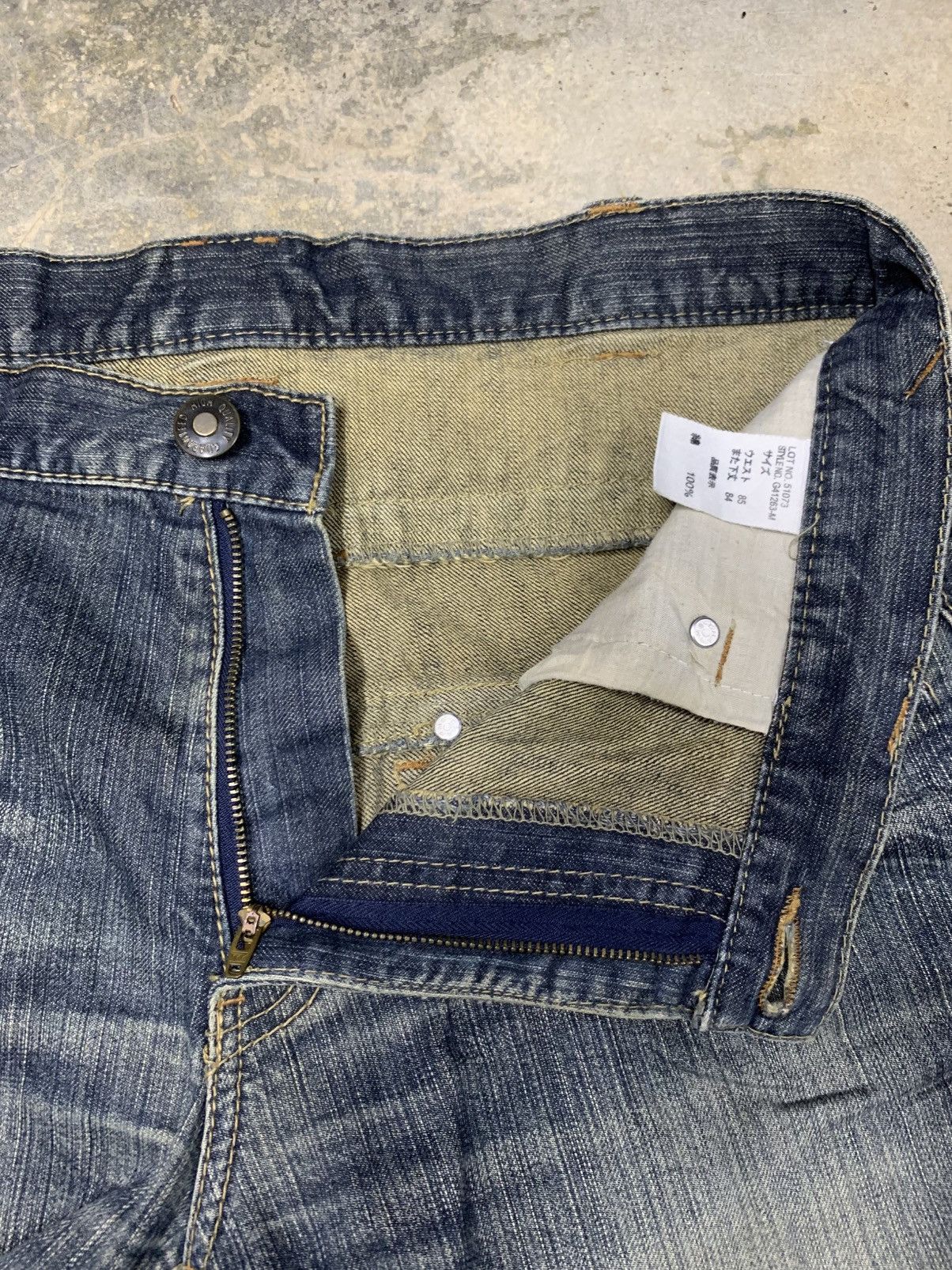 Japanese Brand × Vintage Vintage BACK RUSH Double Waist Clawmark Distressed Jean Size US 34 / EU 50 - 11 Thumbnail