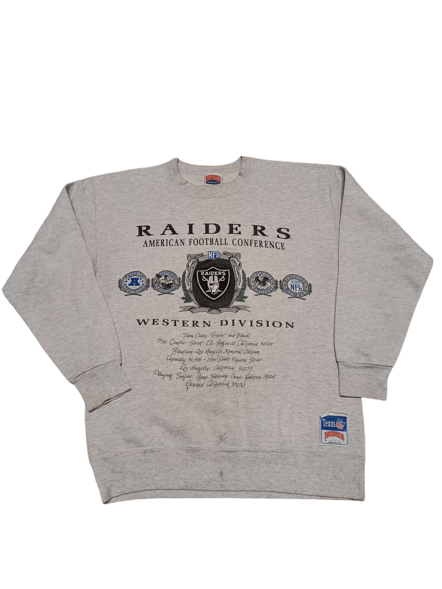 OAKLAND RAIDERS VERY RARE MADE IN USA VINTAGE SWEATSHIRT