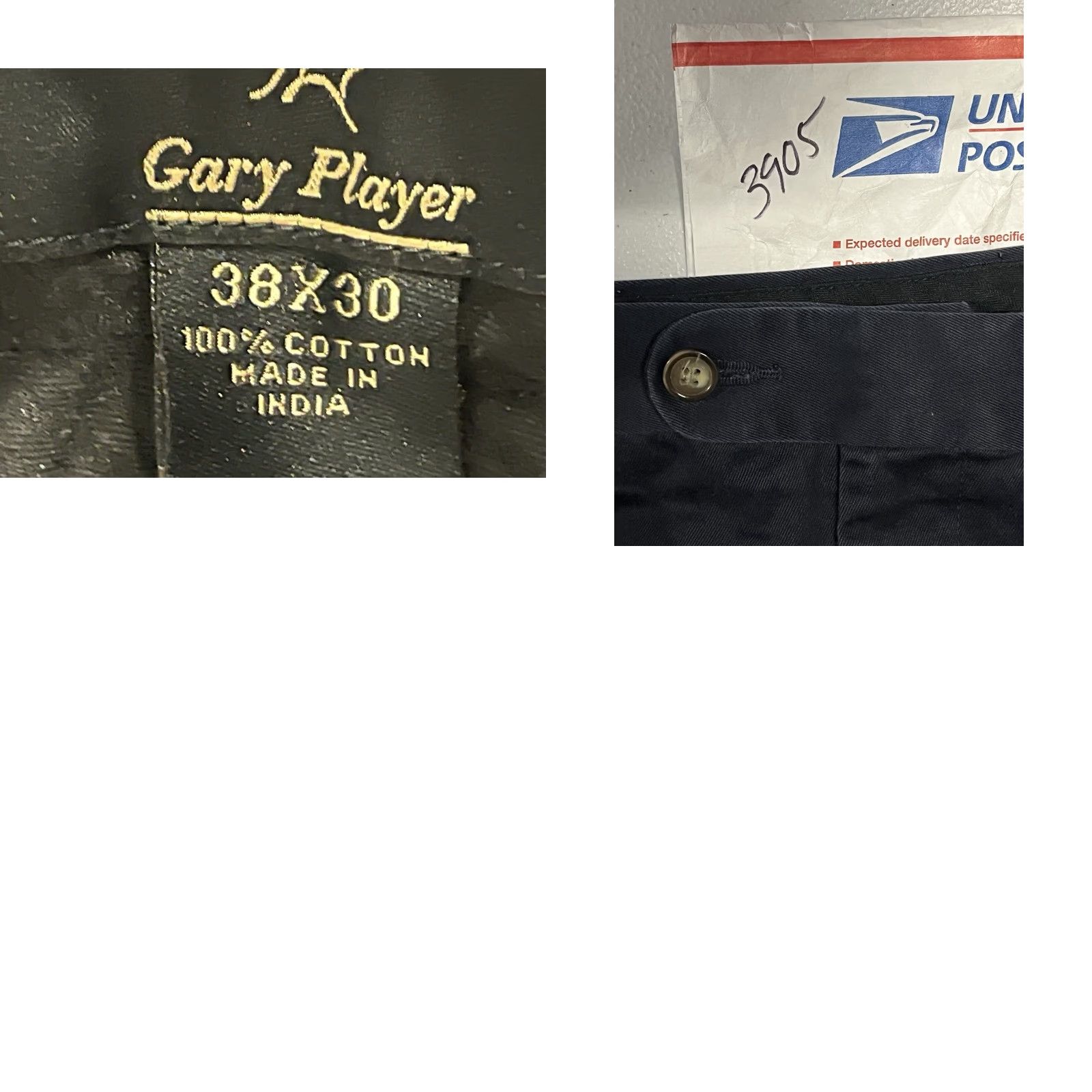 Vintage Gary Player Pants Dress Regular 38 x 30 Black Cotton Twill Pleated Men's Straight Inseam 30 Pants Men Size US 38 / EU 54 - 8 Thumbnail