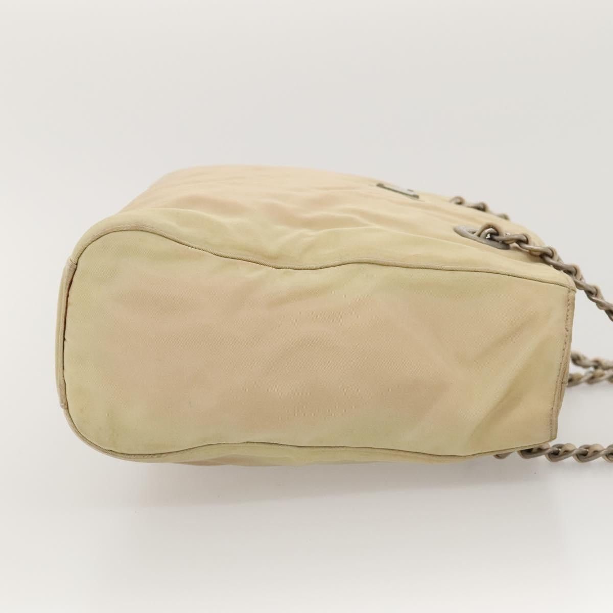 Prada PRADA Chain Shoulder Bag Nylon Beige Size ONE SIZE - 4 Thumbnail