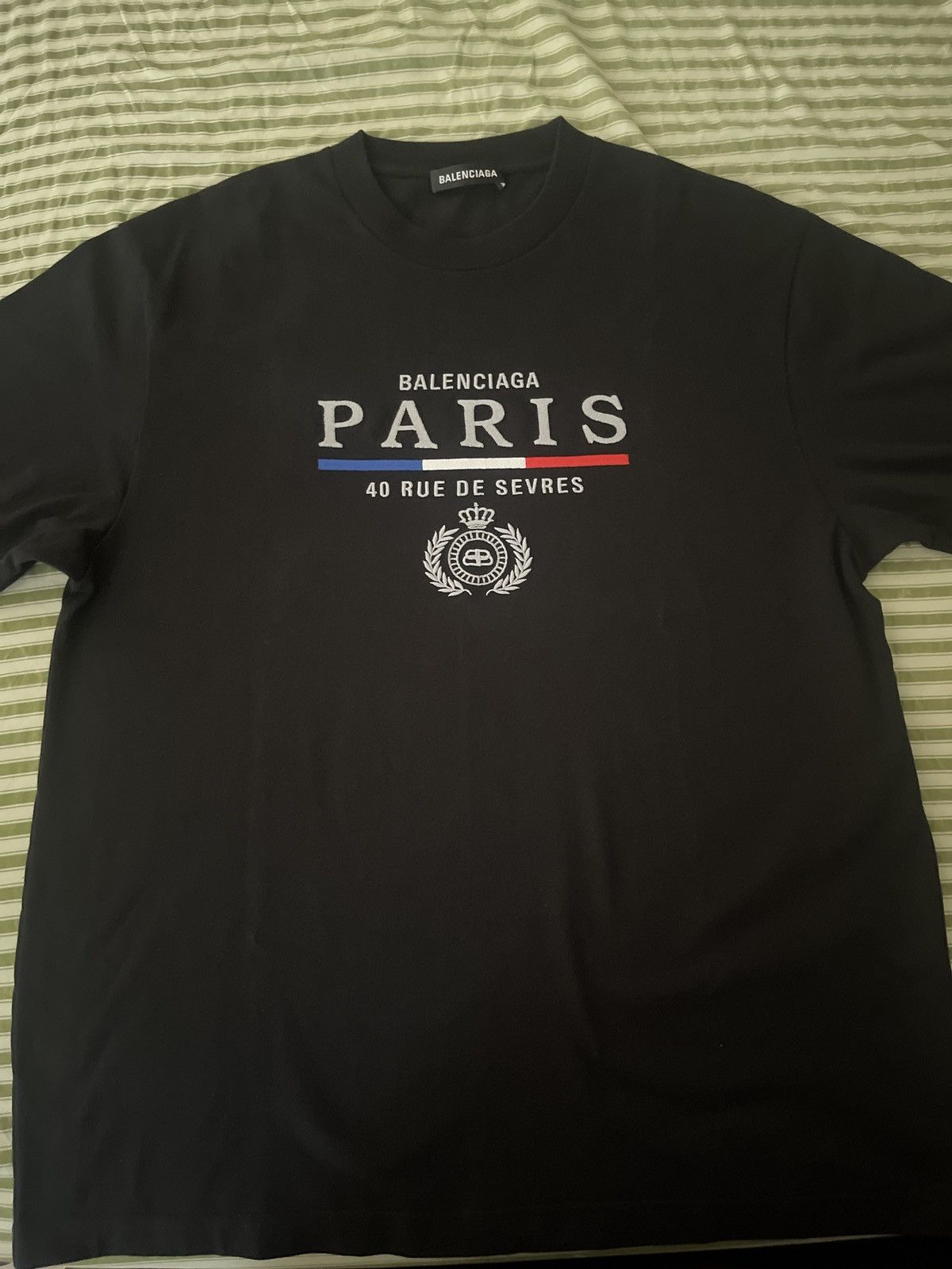 image of Balenciaga Paris T-Shirt in Black, Men's (Size XS)