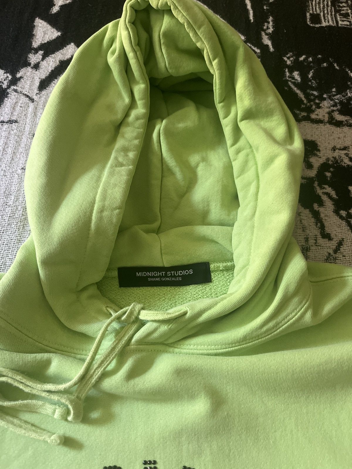 Midnight Studios Midnight Studios Electric Green Crystal Logo Hoodie Size US M / EU 48-50 / 2 - 2 Thumbnail