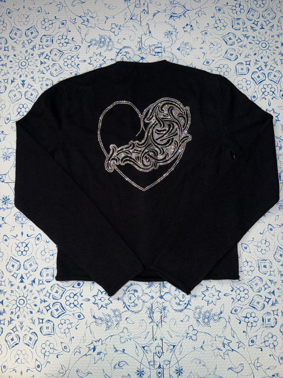 Chrome Hearts Chrome Hearts Rhinestone Cardigan Sweater Size S / US 4 / IT 40 - 1 Thumbnail