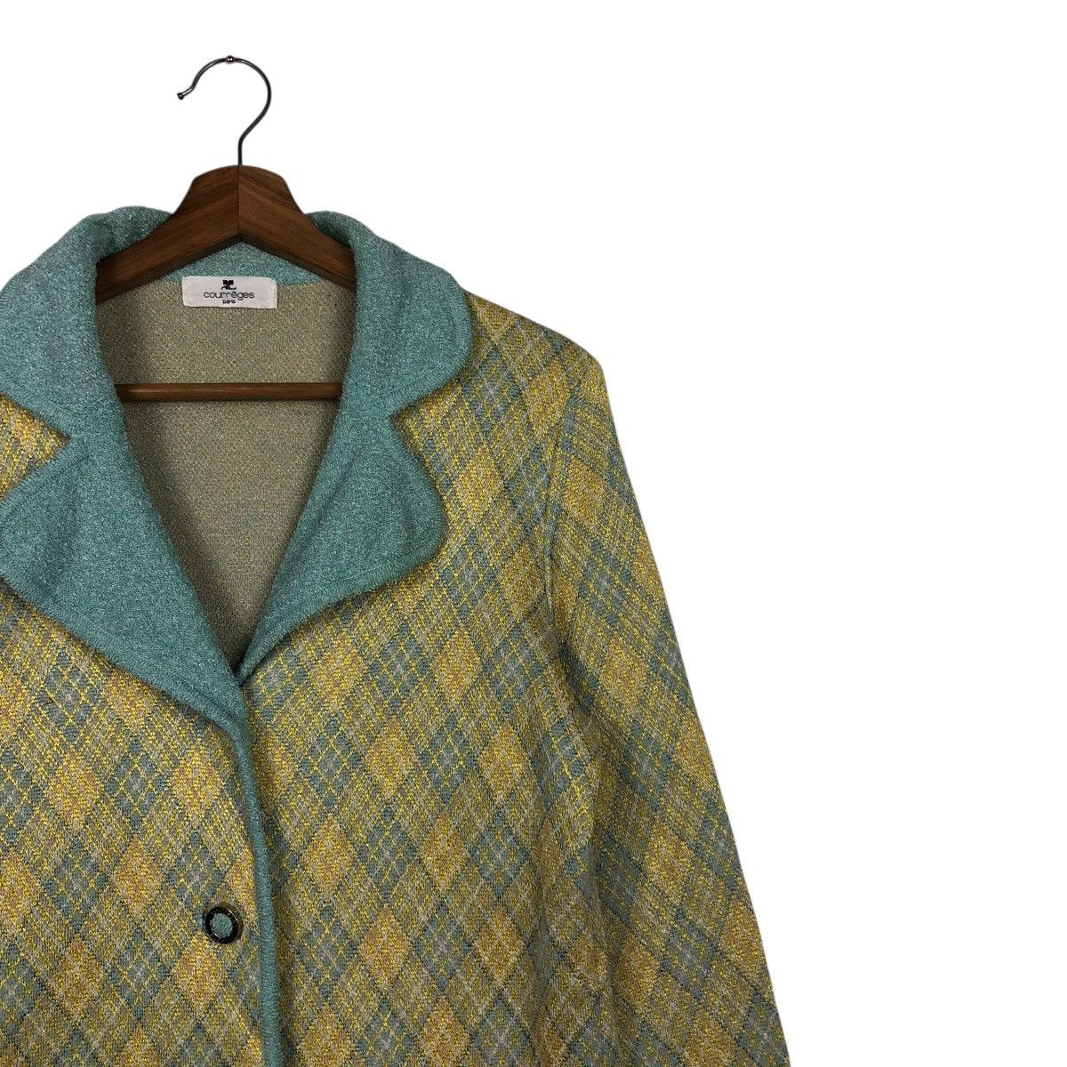 Japanese Brand 📌Vintage Tweed Jacket Design Courreges Paris Issey Miyake Size M / US 6-8 / IT 42-44 - 7 Thumbnail
