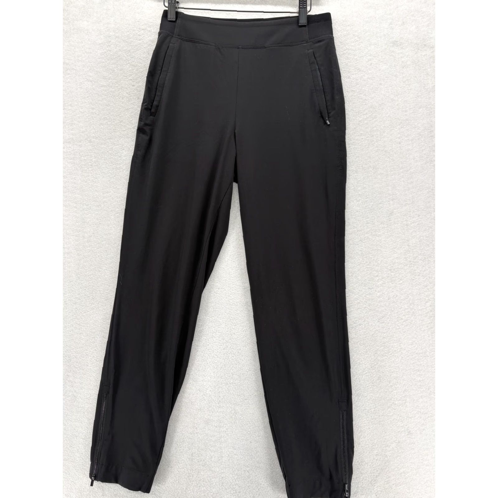 Athleta Athleta Black Jogger Pants Womens 2 Baggy Stretch Pockets Elastic Waist Gym Yoga | 28in Inseam | Tapered Fit Size 26" / US 2 / IT 38 - 2 Thumbnail