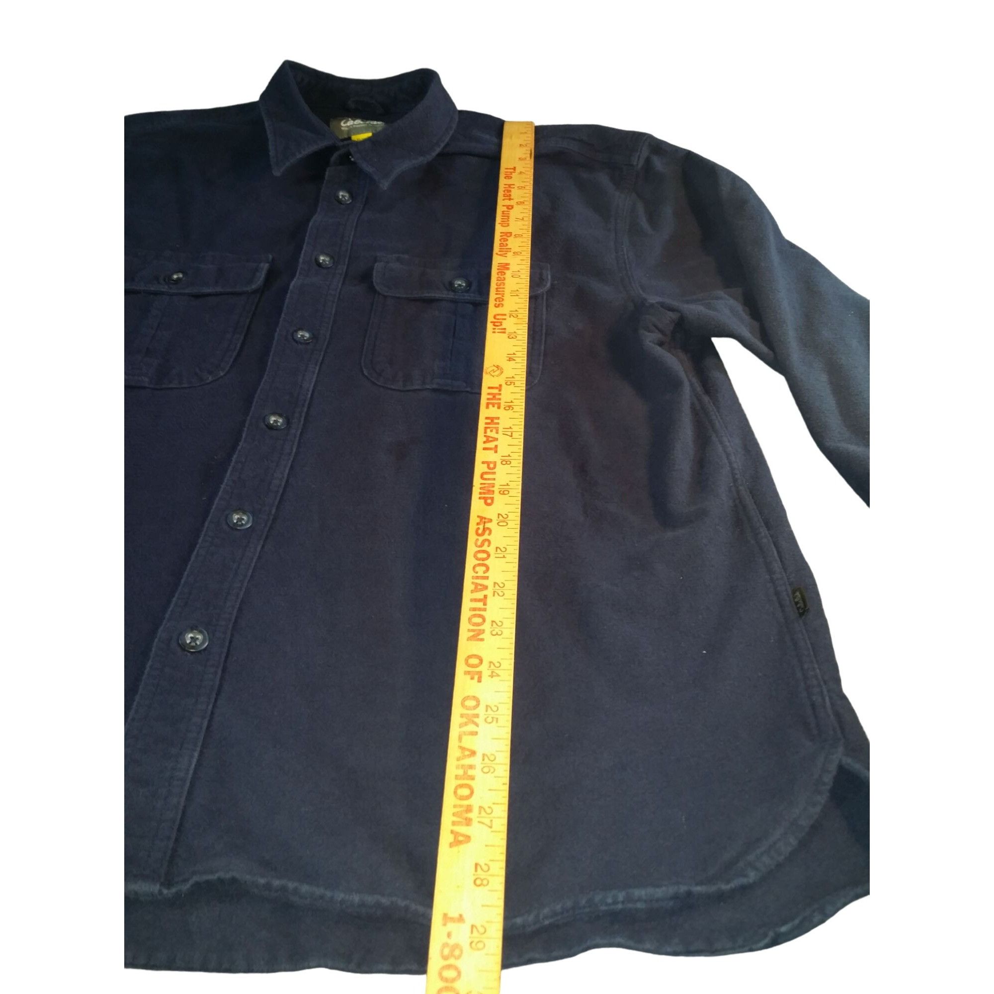 Cabelas Cabela's Flannel Button Up Shirt Men Sz XL Blue Long Sleeve Size US XL / EU 56 / 4 - 3 Thumbnail