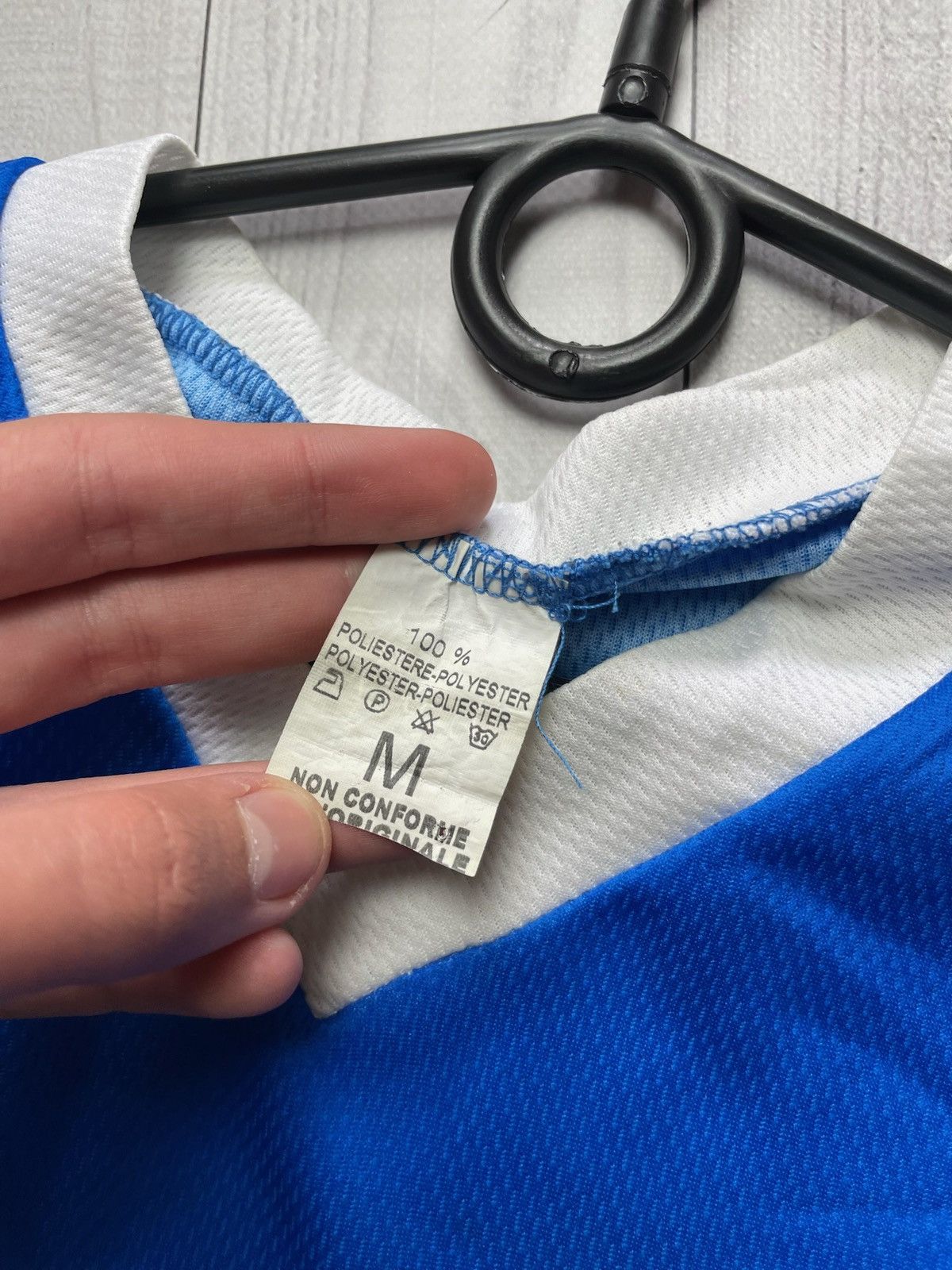 Vintage Italia Balotelli soccer tee blue size M logo Italy Size US M / EU 48-50 / 2 - 7 Thumbnail