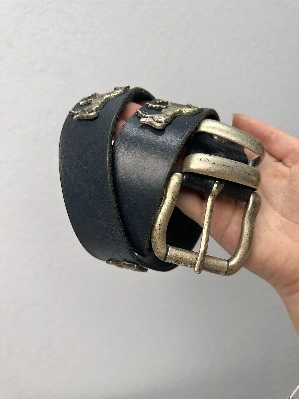 KMRii Ifsixwasnine Vintage 90s Leather Belt Hysteric Glamour Style Size ONE SIZE - 3 Thumbnail