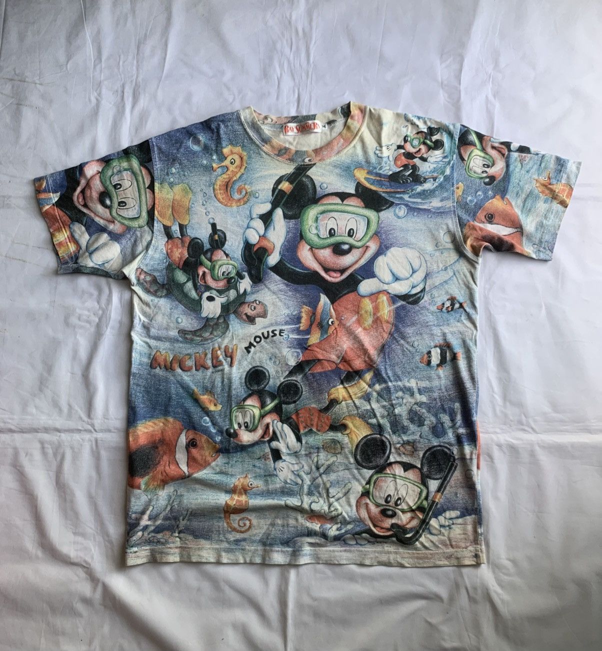 Disney × Medicom Toy × Number (N)ine Vintage RARE Japan Disney Mickey Mouse Aop Tee Size US M / EU 48-50 / 2 - 1 Thumbnail