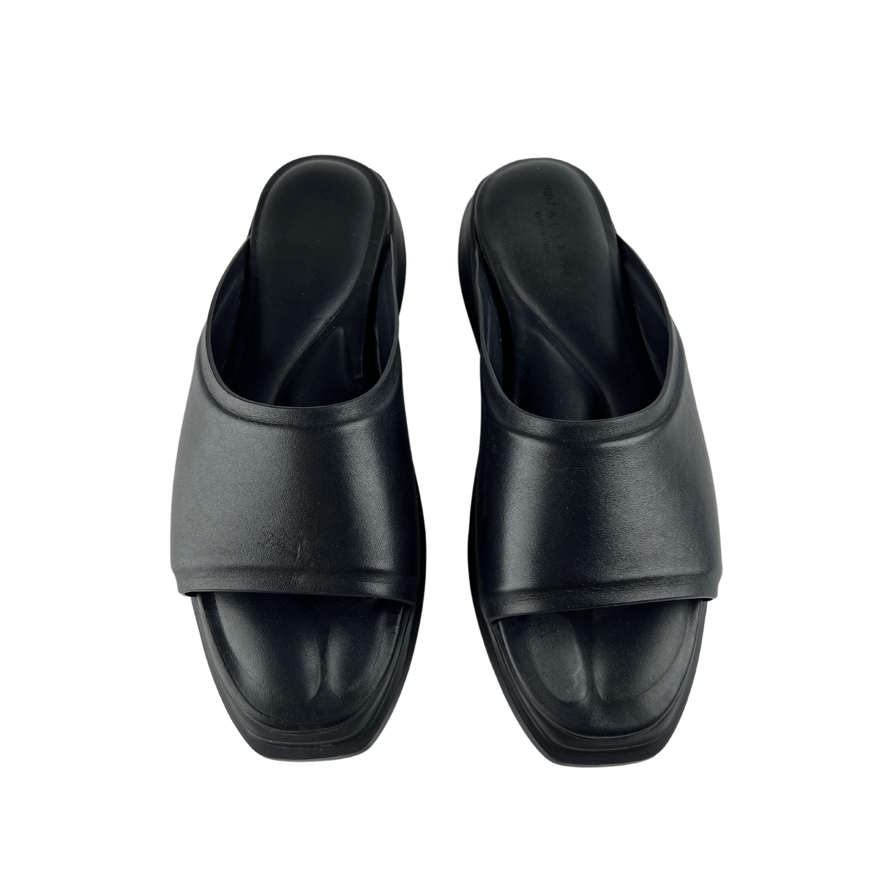 1017 ALYX 9SM Alyx Black Mono Slippers Size US 11 / EU 44 - 9 Thumbnail