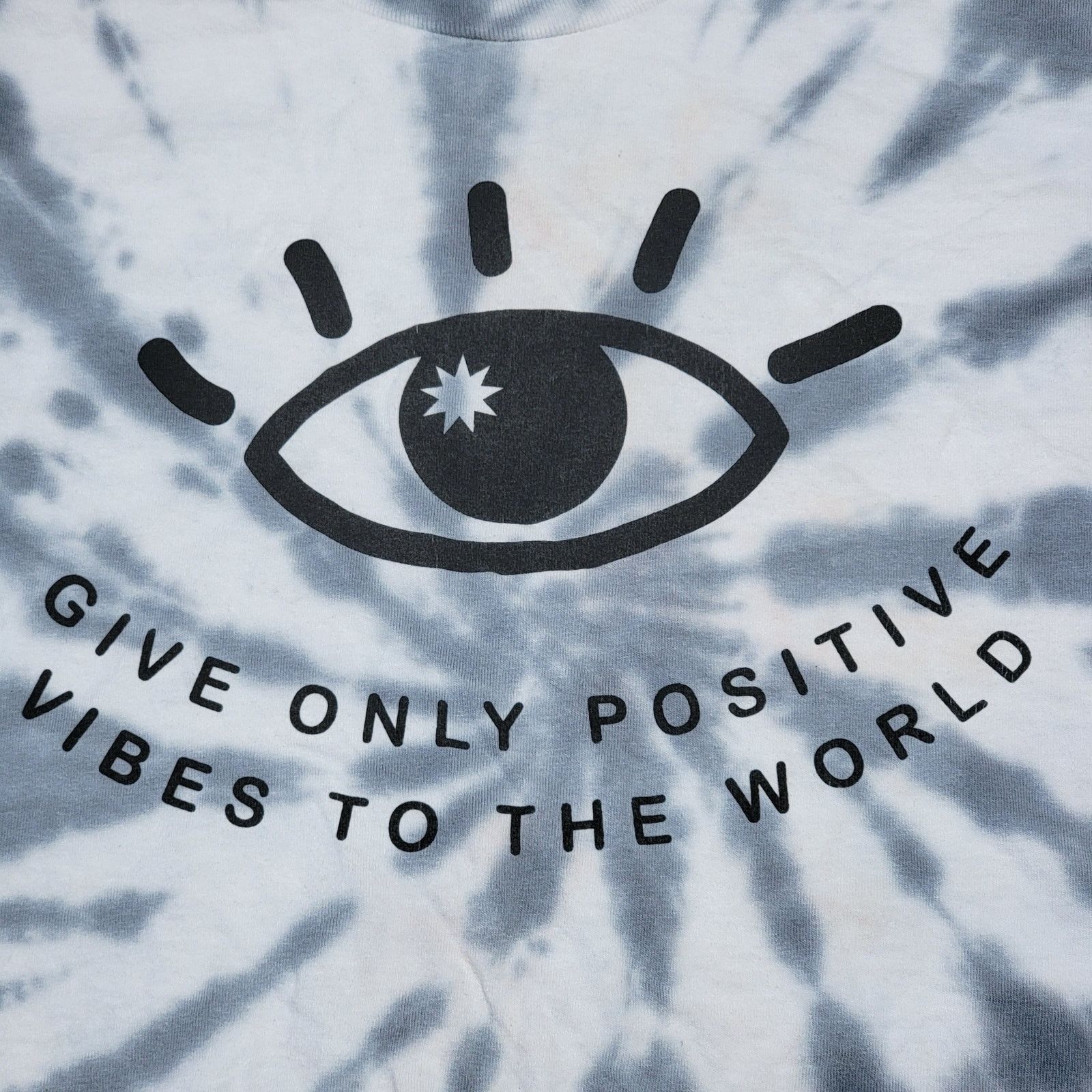 Chemistry Chemistry Crop Tee "...Only Positive Vibes..." Size Large Size L / US 10 / IT 46 - 2 Thumbnail