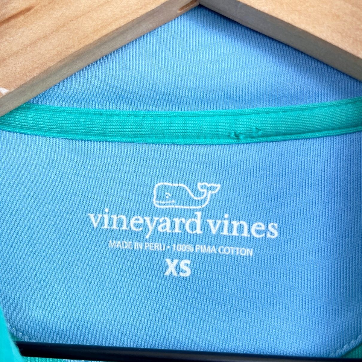 Vineyard Vines Vineyard Vines Pima Cotton 1/4 Zip Green Mens XS Size US XS / EU 42 / 0 - 6 Thumbnail