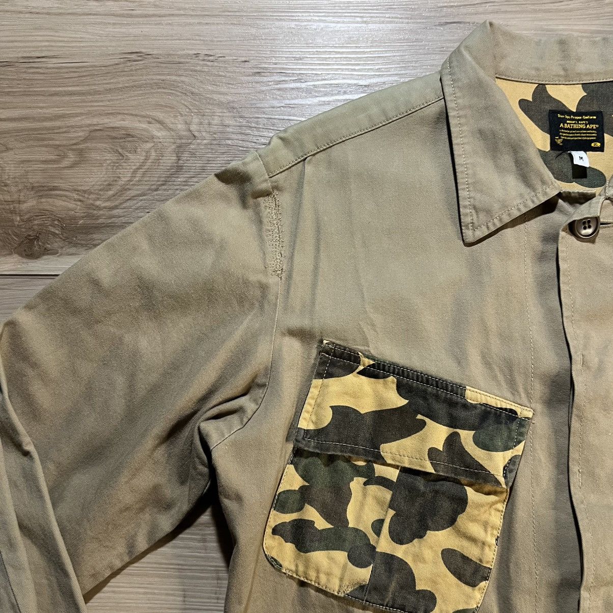 Bape Bape Vintage Chore Jacket Camo Pocket Size US M / EU 48-50 / 2 - 11 Thumbnail
