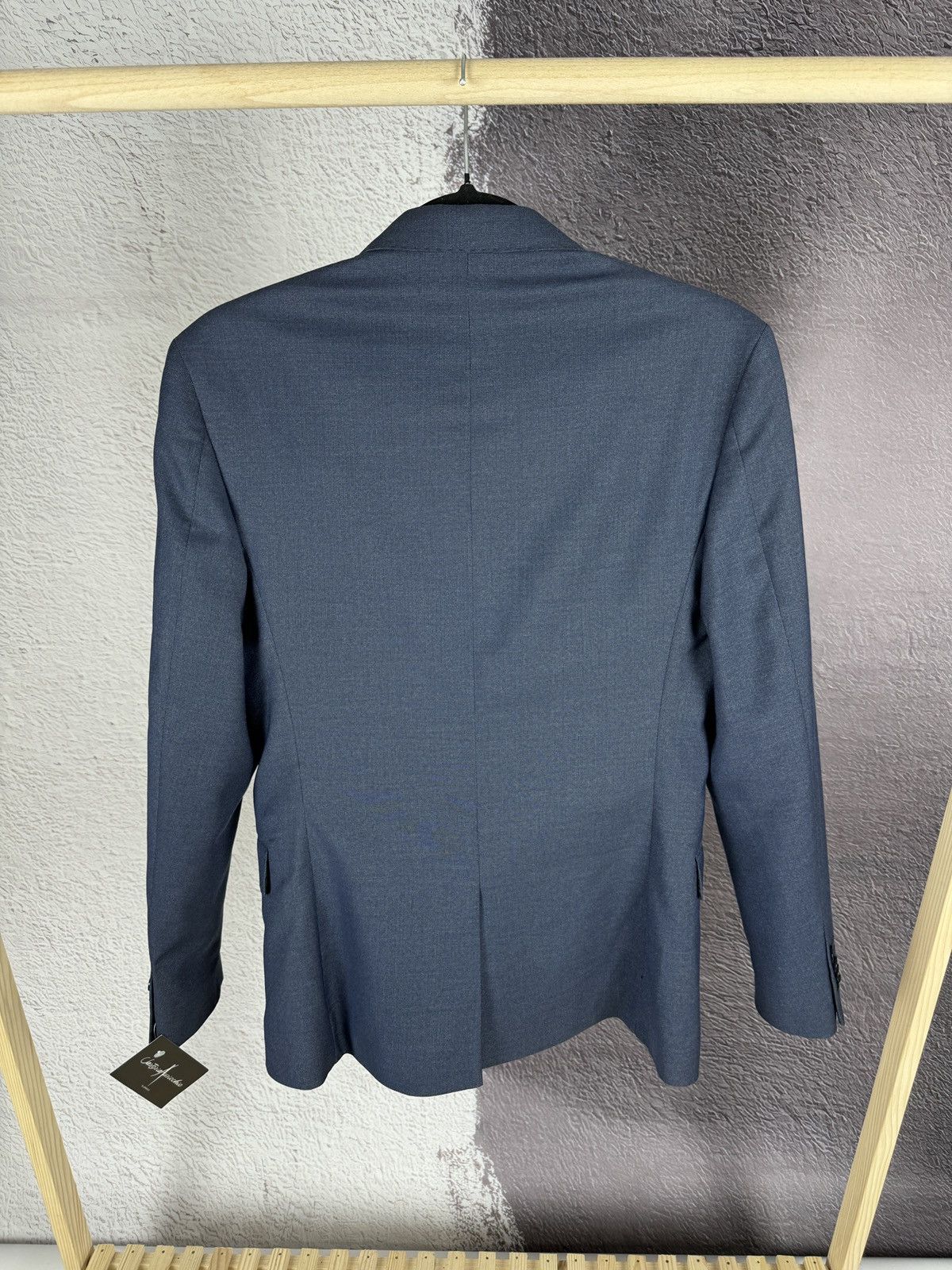 Other P. Langella Bottega italiana pattern blue 2 button 2 pc suit Size 34R - 10 Thumbnail