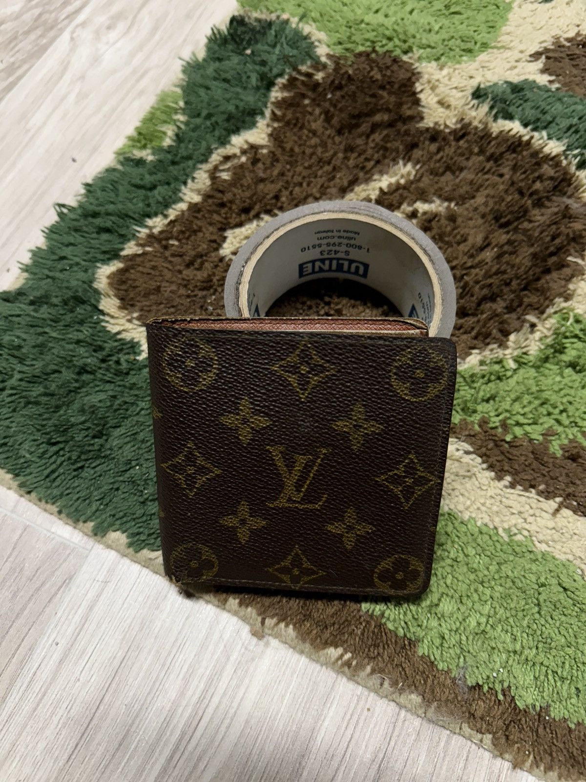 Louis Vuitton Louis Vuitton Monogram Brown Leather Bifold Wallet Preowned Size ONE SIZE - 2 Thumbnail