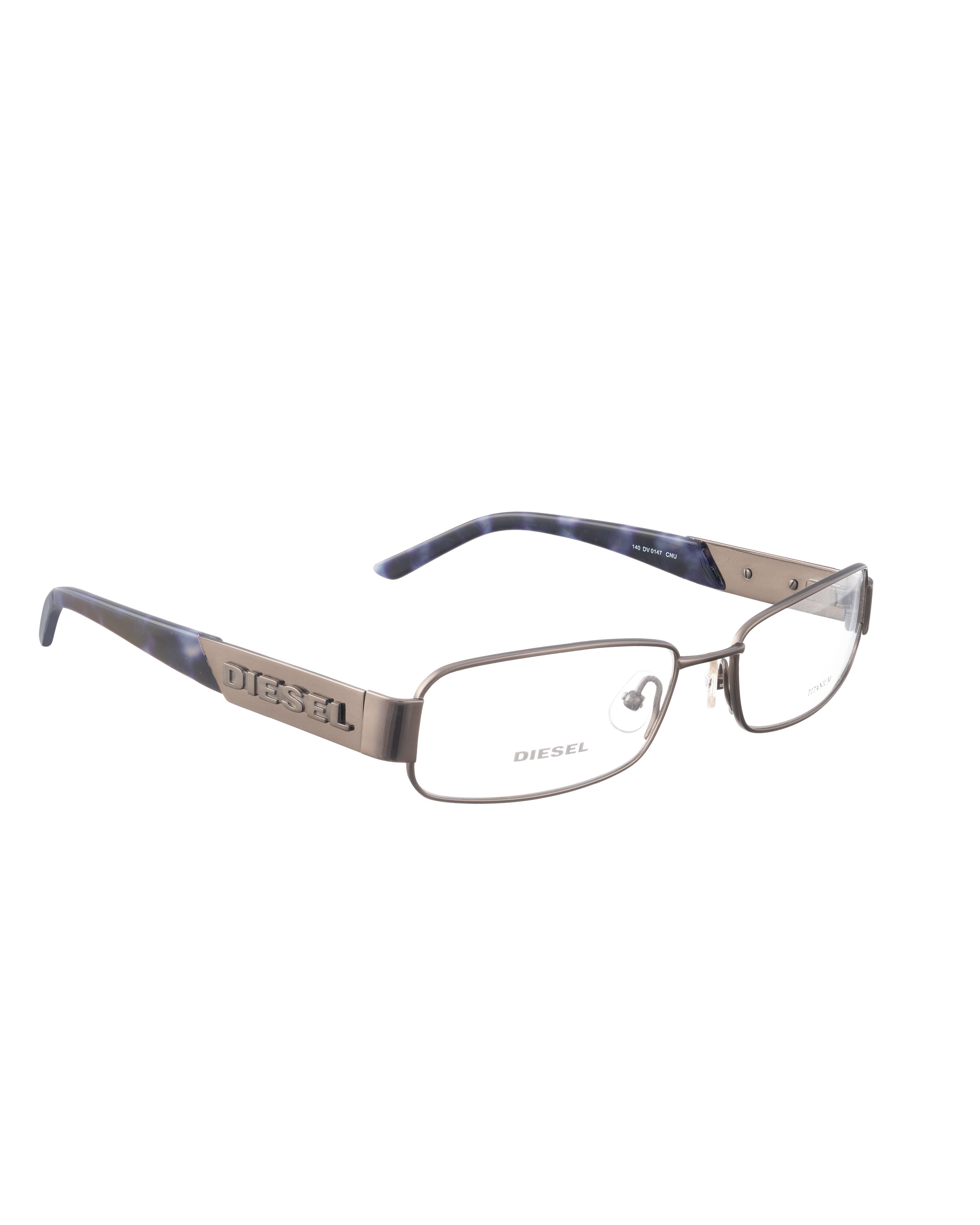 Diesel Diesel 00s Steel Glasses with Abstract Violet Temples Size ONE SIZE - 1 Thumbnail