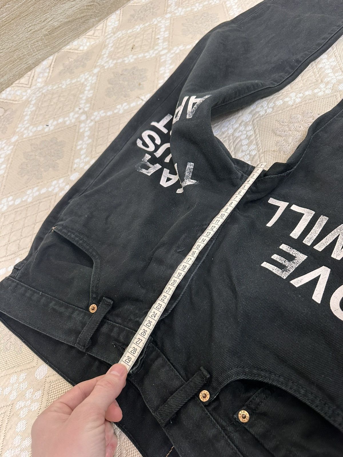 Levi's 🔥 Levis 505 Black Denim Pants W32 L34 Jeans Custom Vintage Size US 32 / EU 48 - 10 Thumbnail