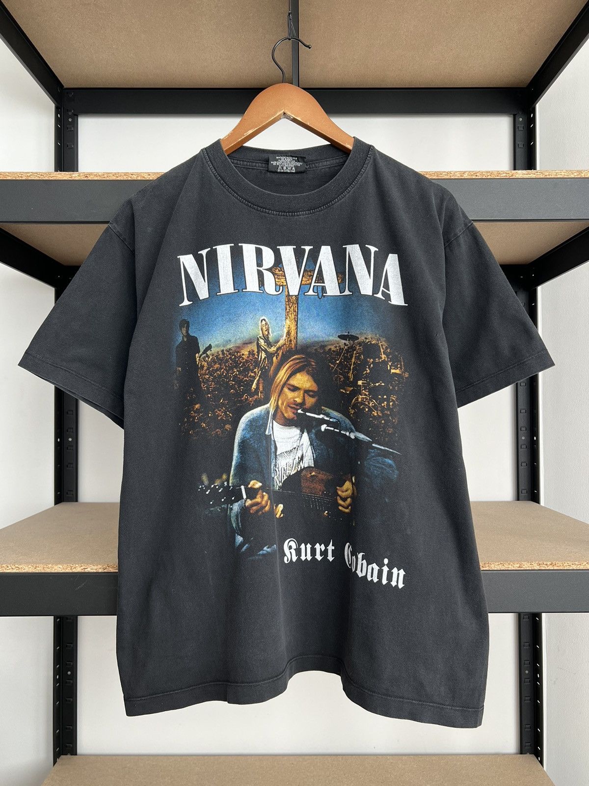 Band Tees Vintage 90s Nirvana Kurt Cobain MTV Unplugged Boot Size US L / EU 52-54 / 3 - 1 Thumbnail