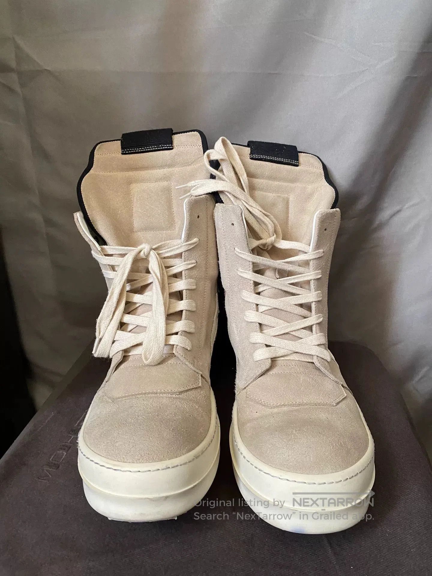 Rick Owens Suede Triangle Boots Size 43.