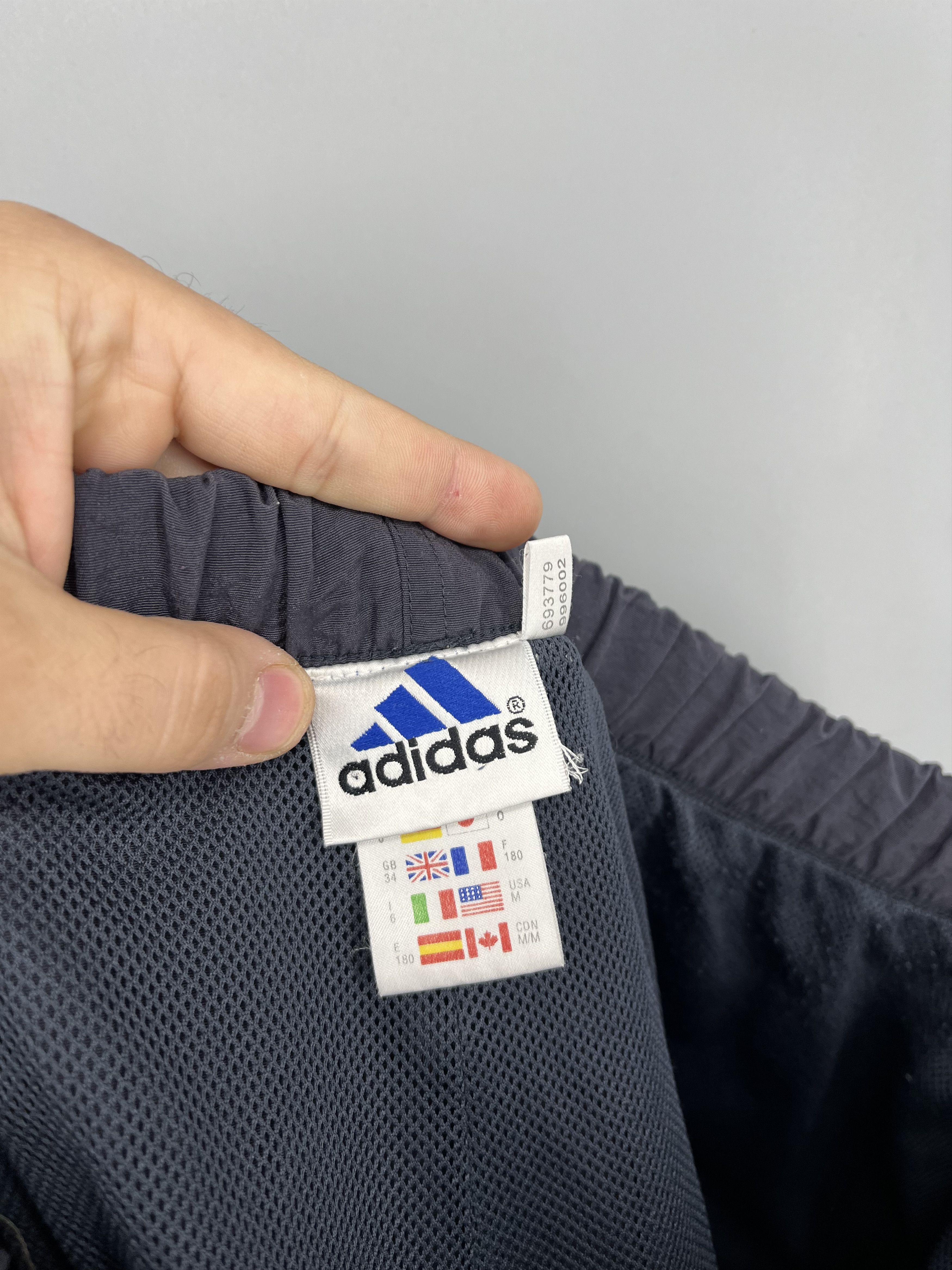 Adidas Vintage 90s Adidas Nylon Track Pants / Drill Pants Baggy Fit Size US 32 / EU 48 - 15 Thumbnail