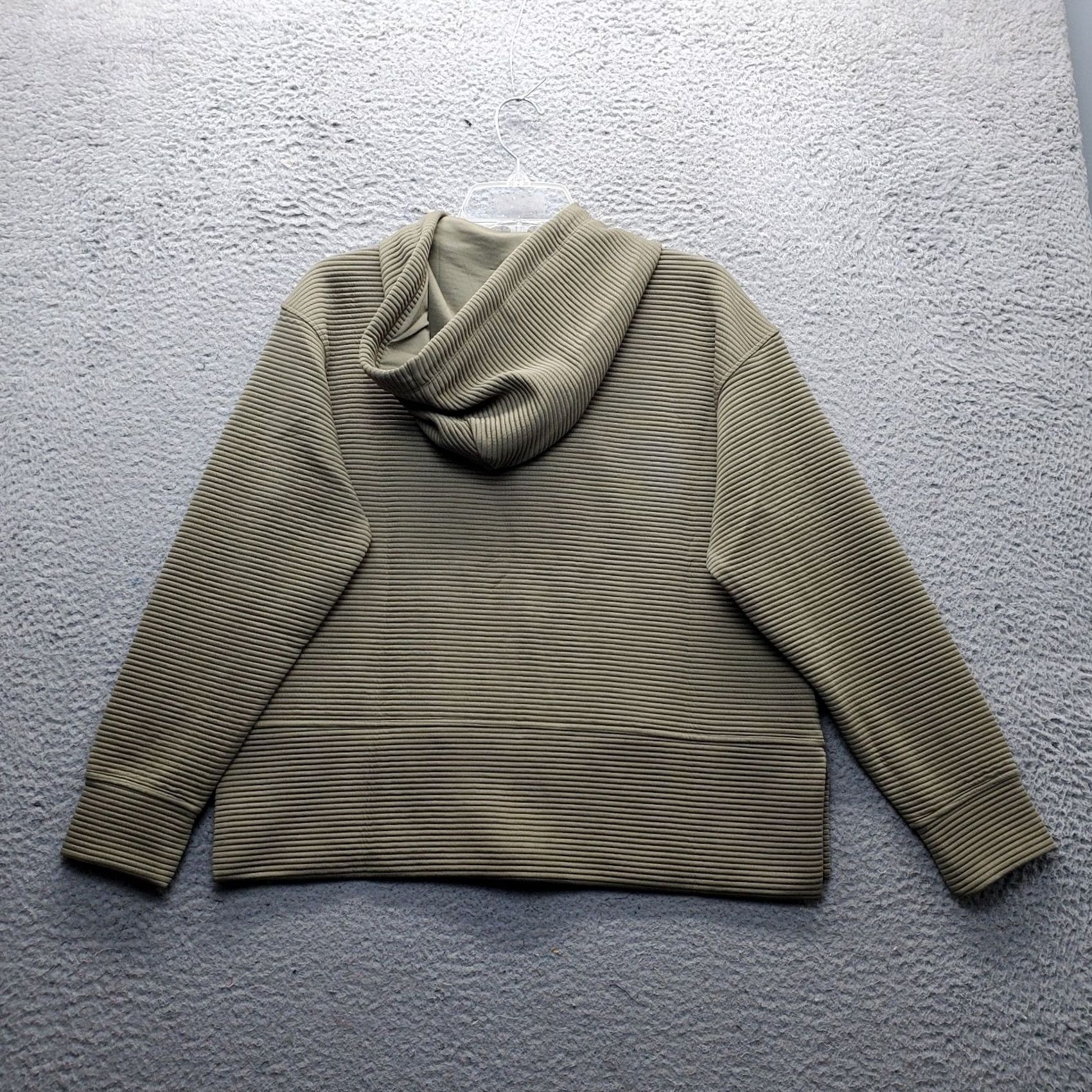 DKNY DKNY Womens Hooded Jacket Green Small - Size S - Pockets - Ribbed Soft Ottoman Tech - Casual Outerwear - Jacket Size S / US 4 / IT 40 - 2 Thumbnail