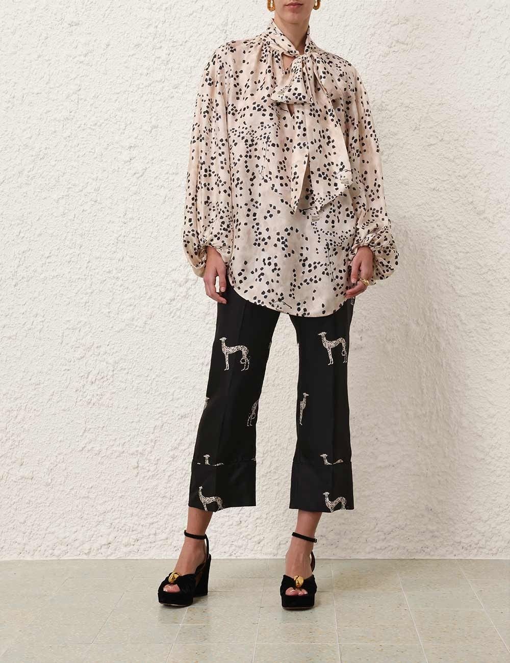 Zimmermann oc11z0925 Illustration Kick Flare Pant in Black Size 30" / US 8 / IT 44 - 2 Thumbnail