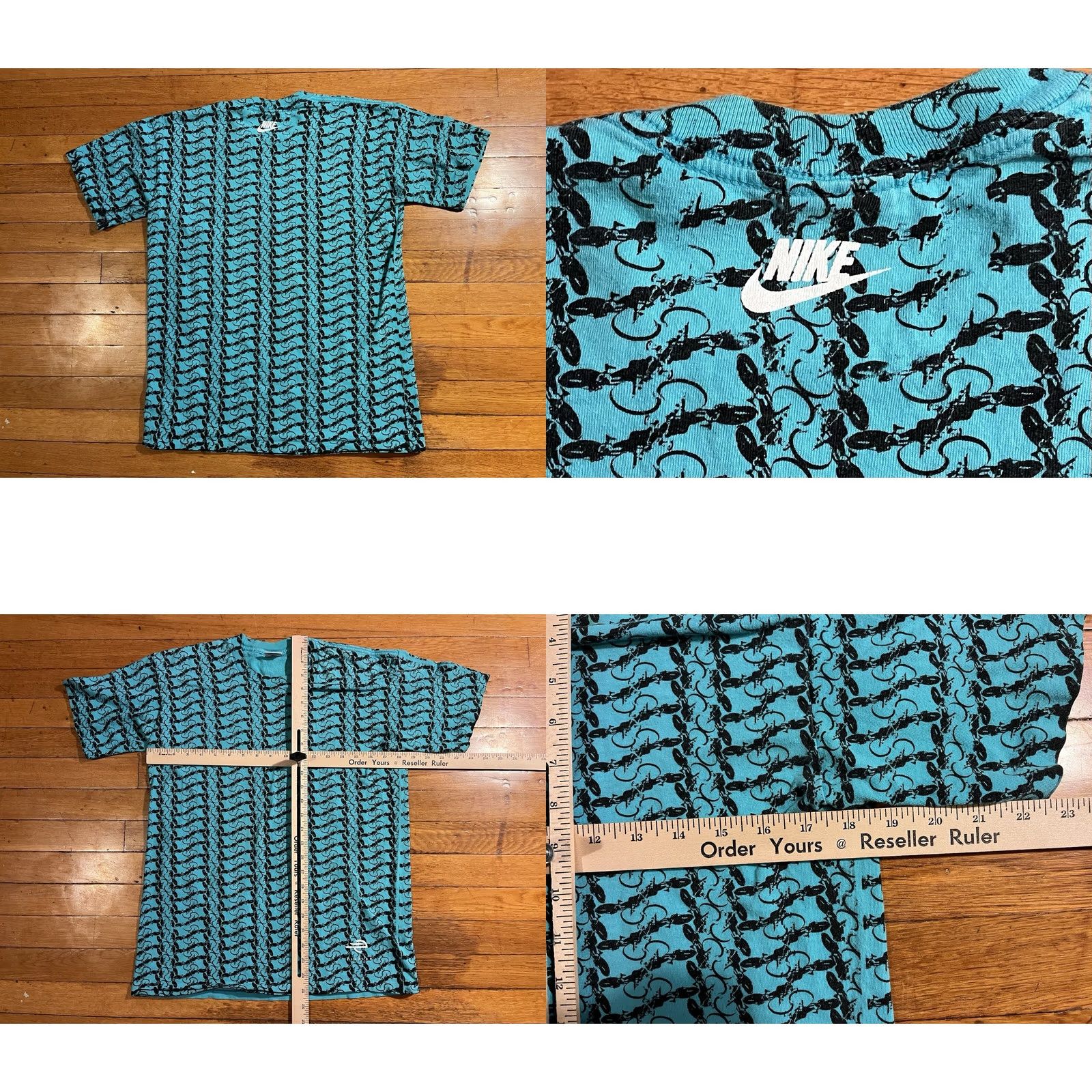 Nike VINTAGE Nike Echelon Bicycle All Over Print Shirt Men’s M Blue Black 90s Nike Shirt Mens M Blue Black 90s Size US M / EU 48-50 / 2 - 8 Thumbnail