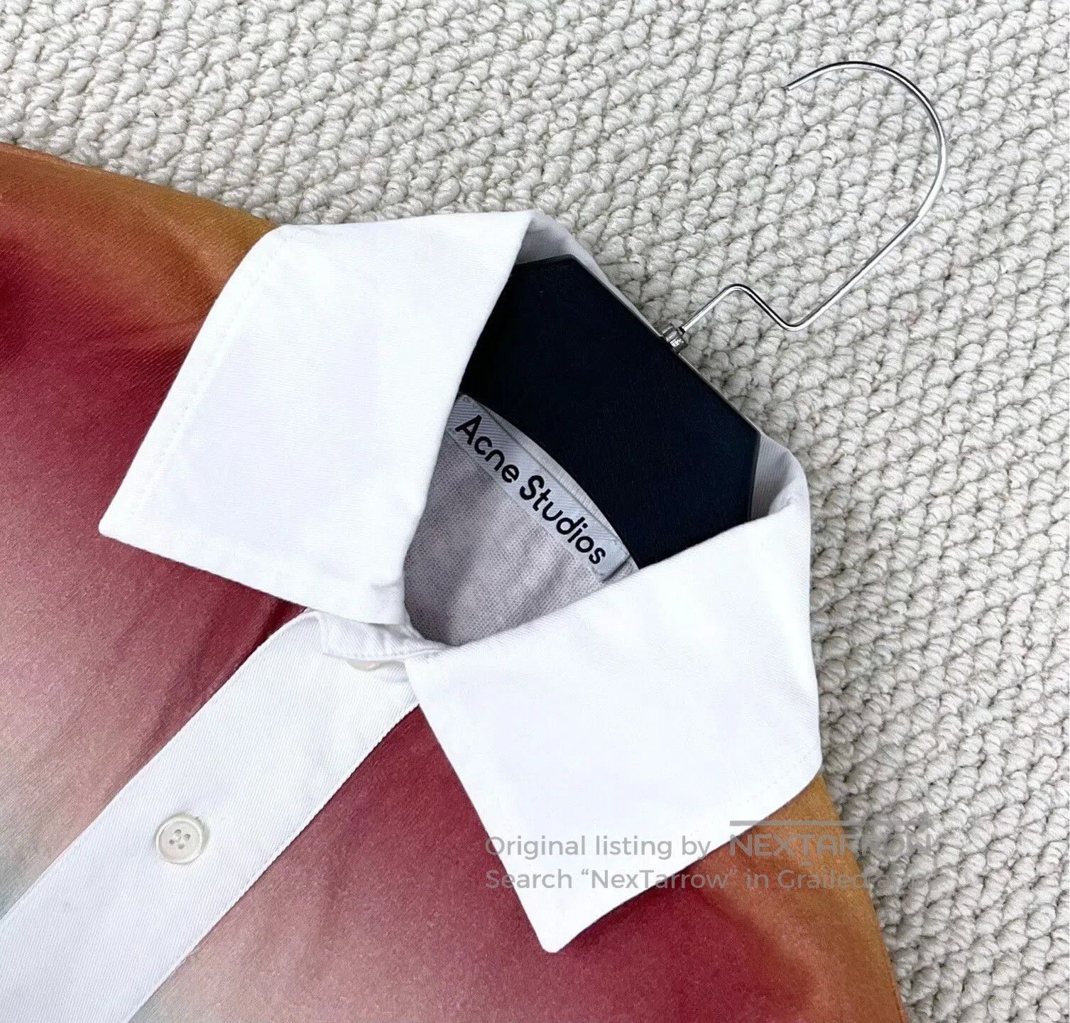 Acne Studios acne studios neon gradient long sleeve polo. Size US XXS / EU 40 - 2 Thumbnail