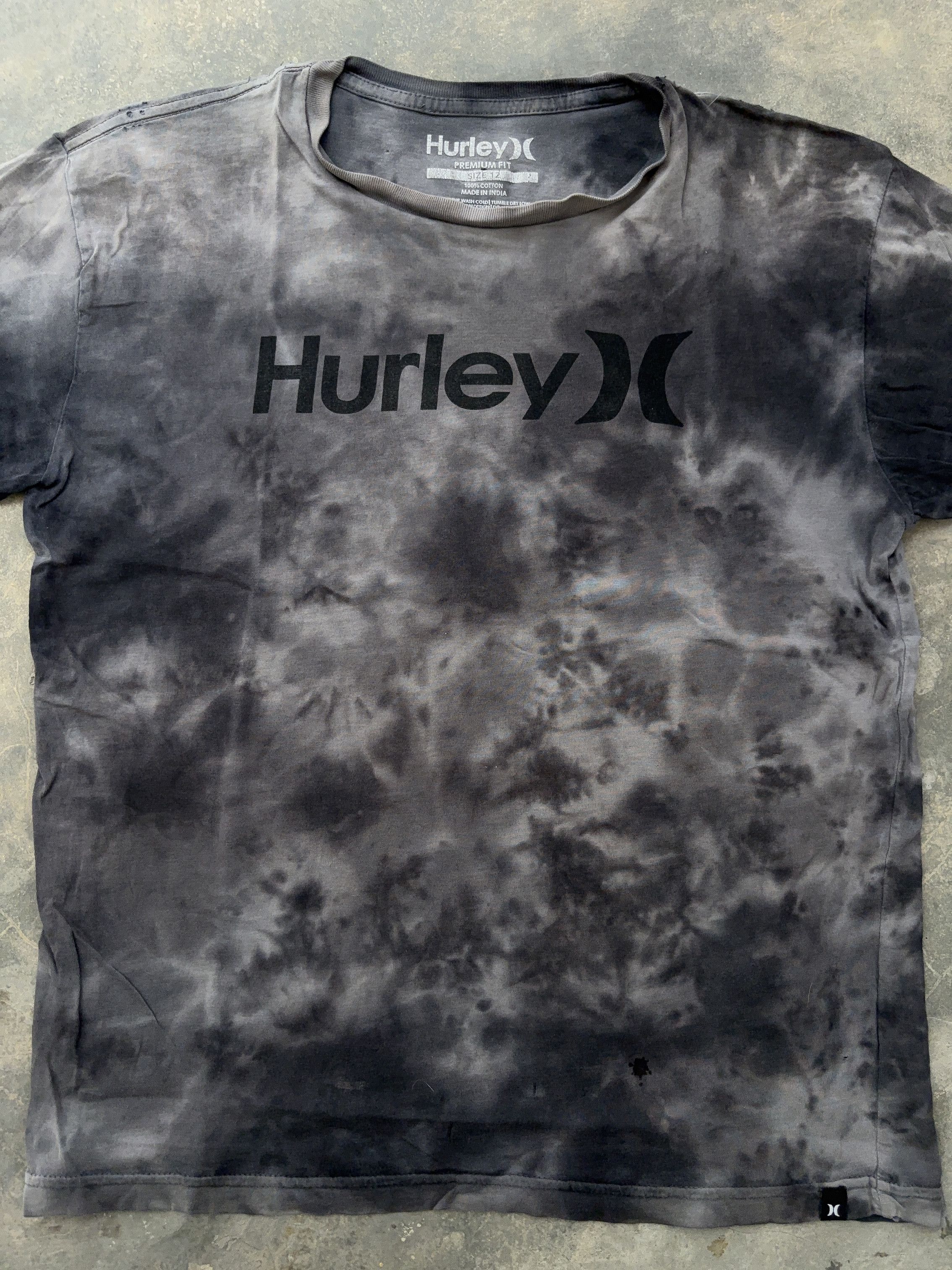 Hurley Hurley Black Washed Tie Dye T-Shirt Size US S / EU 44-46 / 1 - 4 Thumbnail