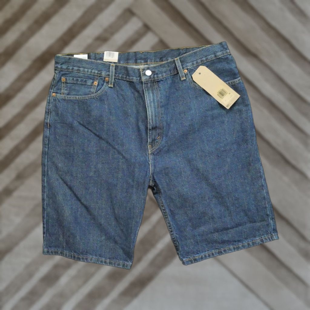 Levi's Levi's 505 Jean Shorts Bermuda Mens 40 Blue Denim Casual 90s Jeans Shorts Regular Fit 5-Pocket Mens Size US 40 / EU 56 - 1 Thumbnail