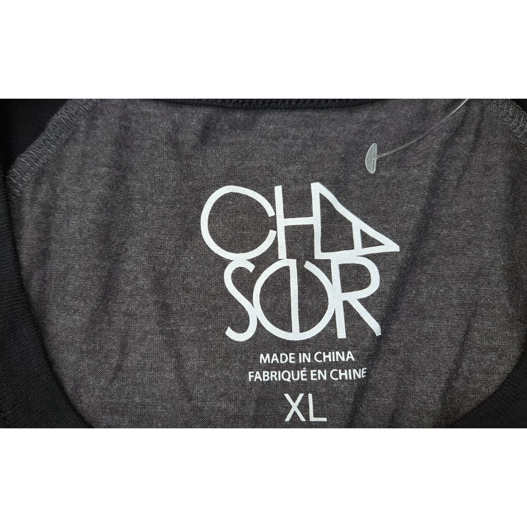 Other Chaser Baseball Raglan Shirt Black Grey All The Good Things Size XL / US 12-14 / IT 48-50 - 4 Thumbnail