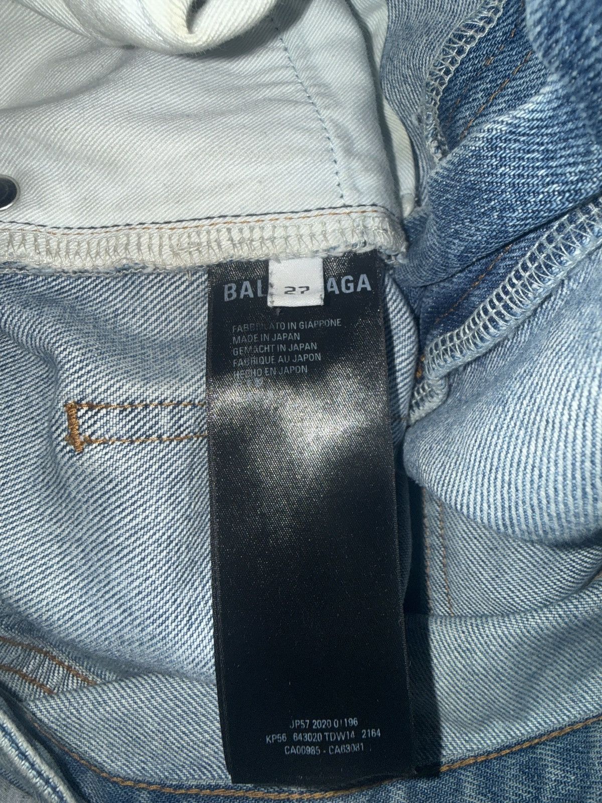 Balenciaga Balenciaga Double Layered Distressed logo Jeans Size US 30 / EU 46 - 5 Thumbnail