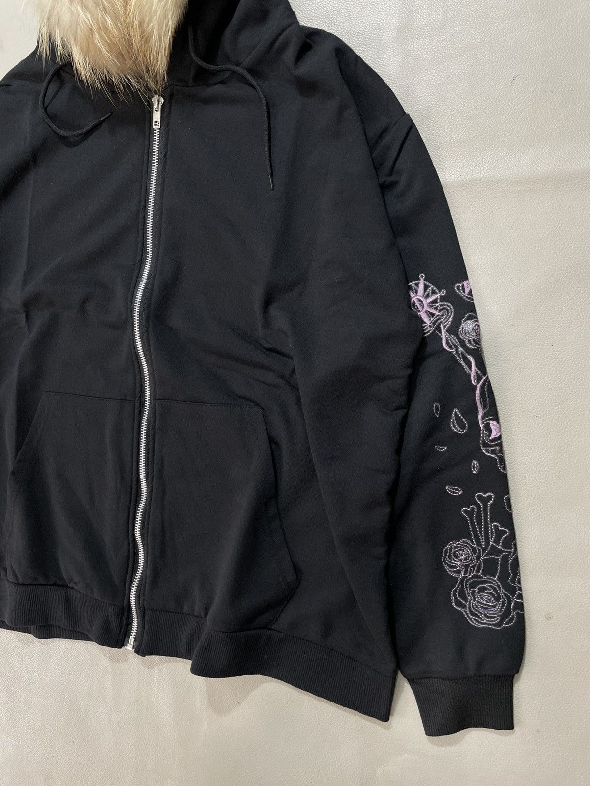 If Six Was Nine gothic skull faux Fur Hoodie ifsix lgb style Size US M / EU 48-50 / 2 - 3 Thumbnail