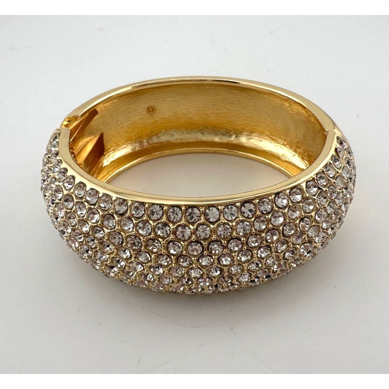 Other Wide Rhinestone Bangle Bracelet Size ONE SIZE - 4 Thumbnail