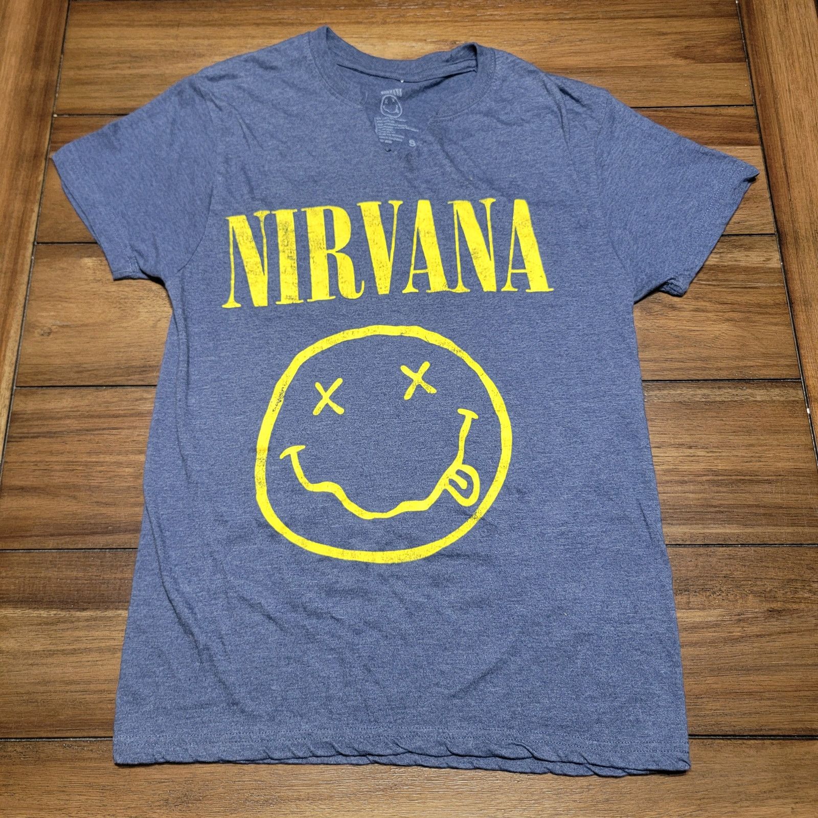 Nirvana Nirvana Tee Yellow Face Logo (Cut Crew) - Size Small Size S / US 4 / IT 40 - 1 Thumbnail