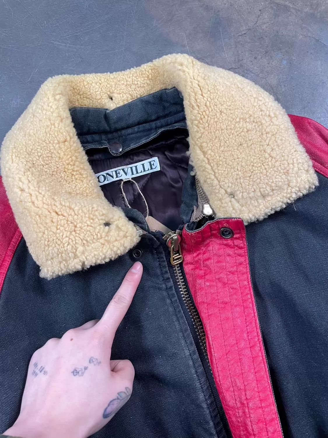 Boneville boneville vintage Akira Work Jacket Canvas Denim & Lambskin Size US S / EU 44-46 / 1 - 5 Thumbnail