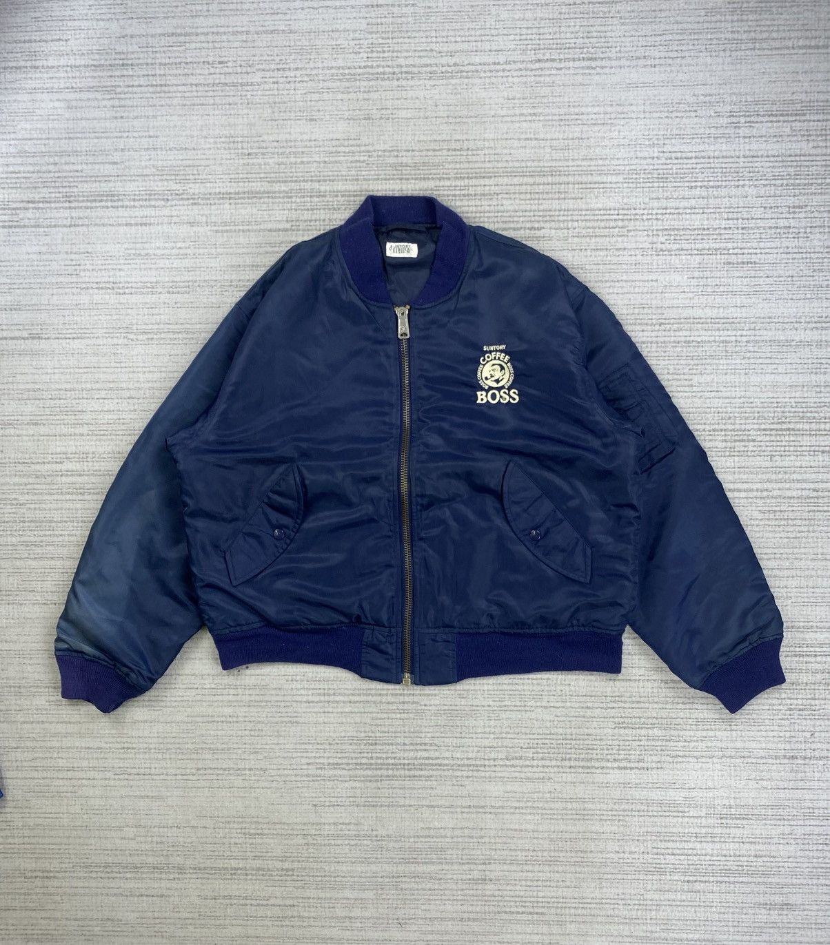 Japanese Brand Vintage Suntory Coffee Back Print Bombers Jacket Size US XL / EU 56 / 4 - 2 Thumbnail