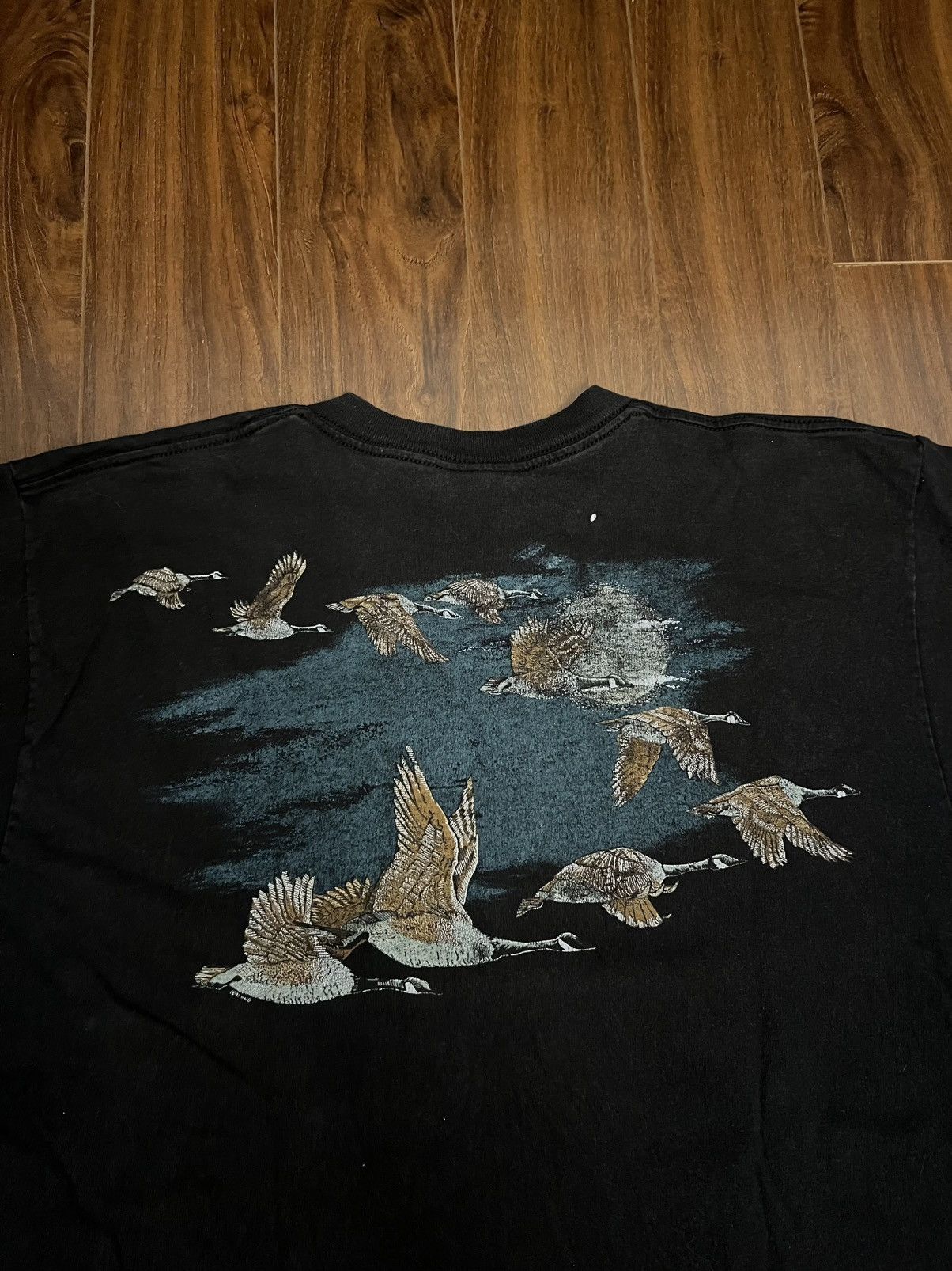 Woolrich Woolen Mills Vintage 90s Woolrich Canada Goose AOP Tee Size US XL / EU 56 / 4 - 5 Thumbnail