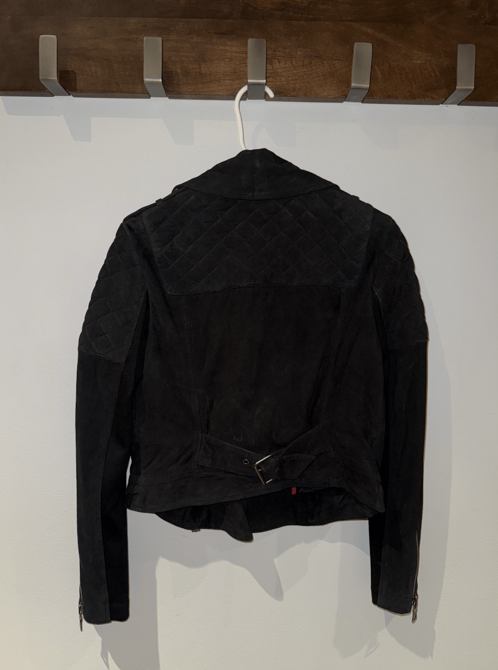 Alice + Olivia Alice and Olivia Miles Moto Suede Jacket Size S / US 4 / IT 40 - 5 Thumbnail