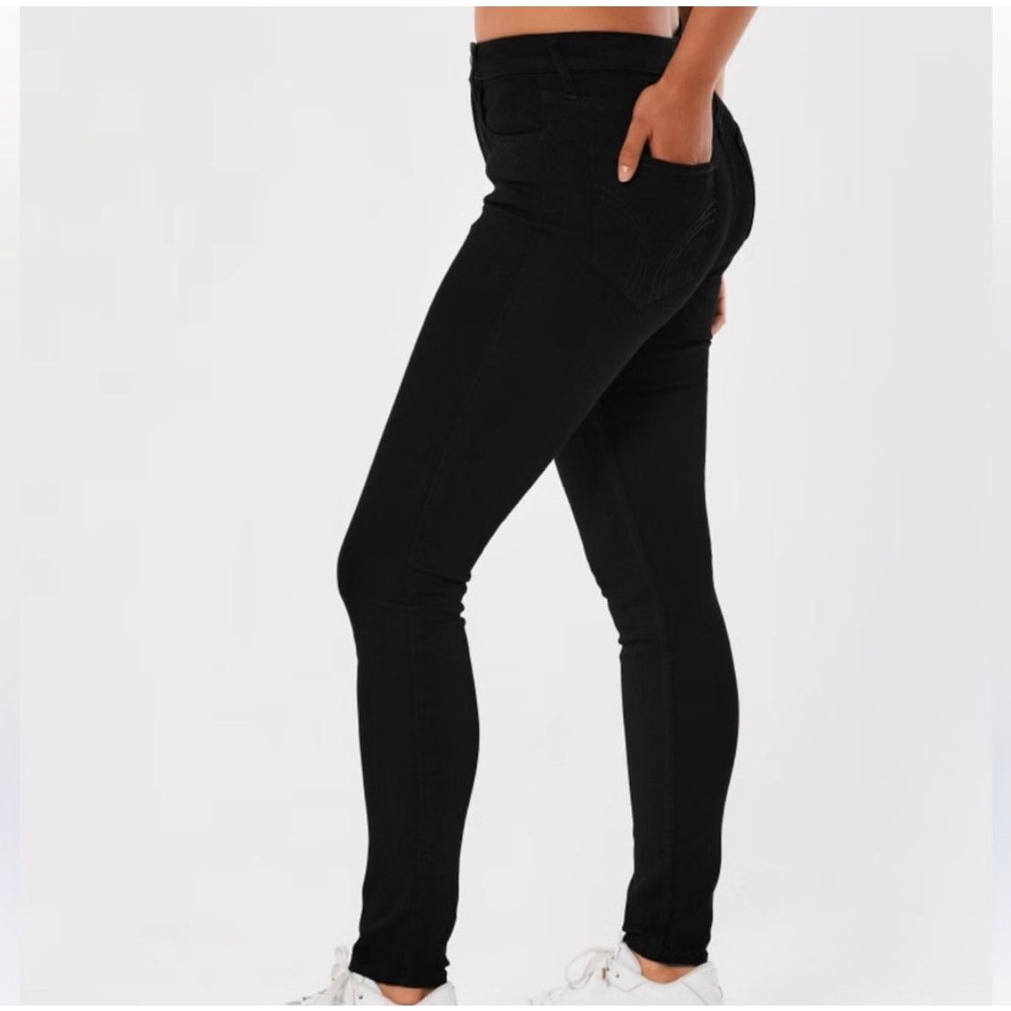 Hollister Black Hollister High-Rise Super Skinny Women Jeans - E011 Size 28" / US 6 / IT 42 - 1 Thumbnail