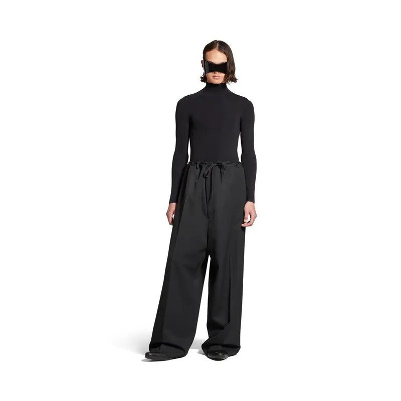 Balenciaga o1w1db11225 Tailored Pants in Black Size US 34 / EU 50 - 2 Thumbnail