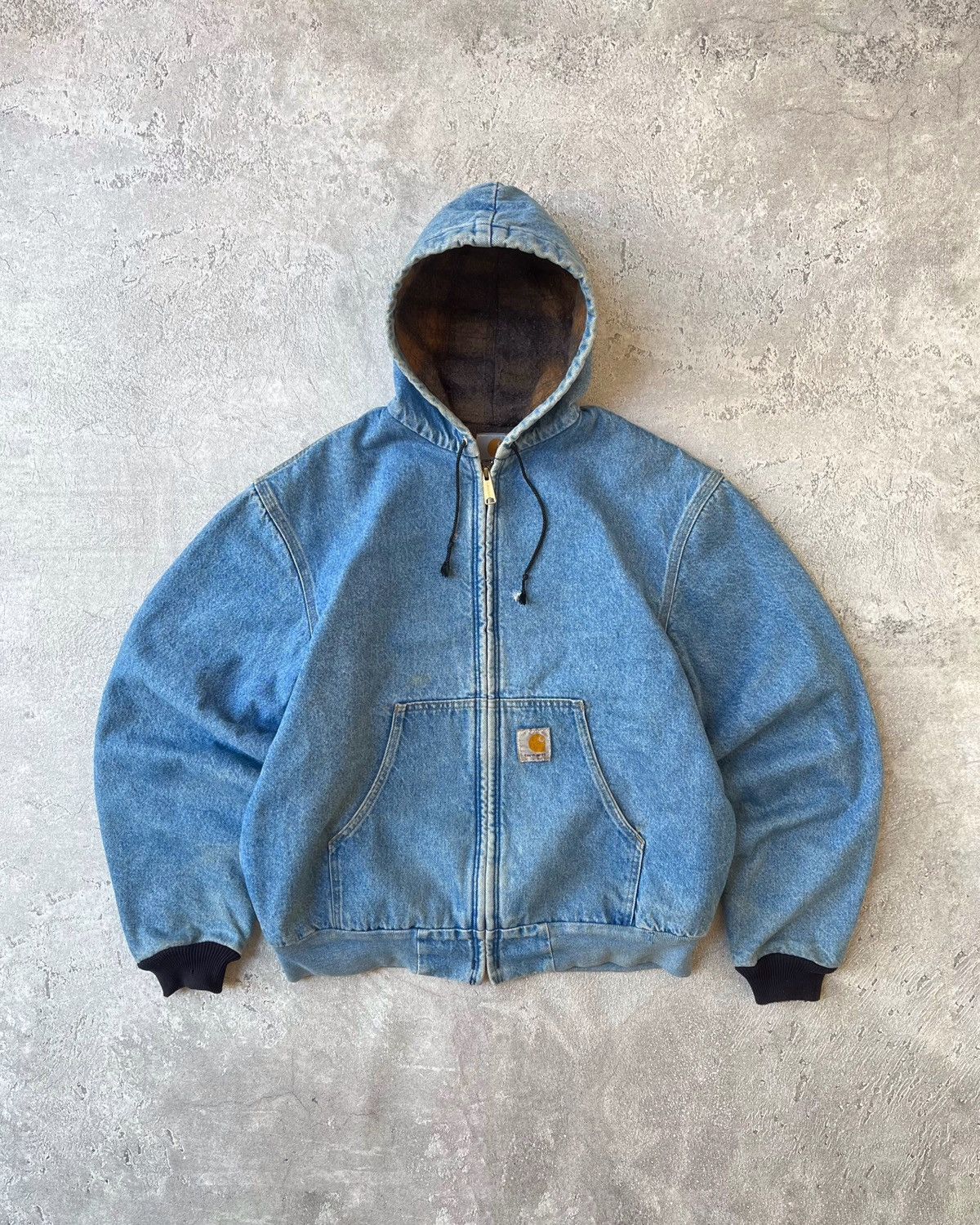 Vintage SOLD 2000s Vintage Denim Carhartt Active Jacket (J08DST) Grailed