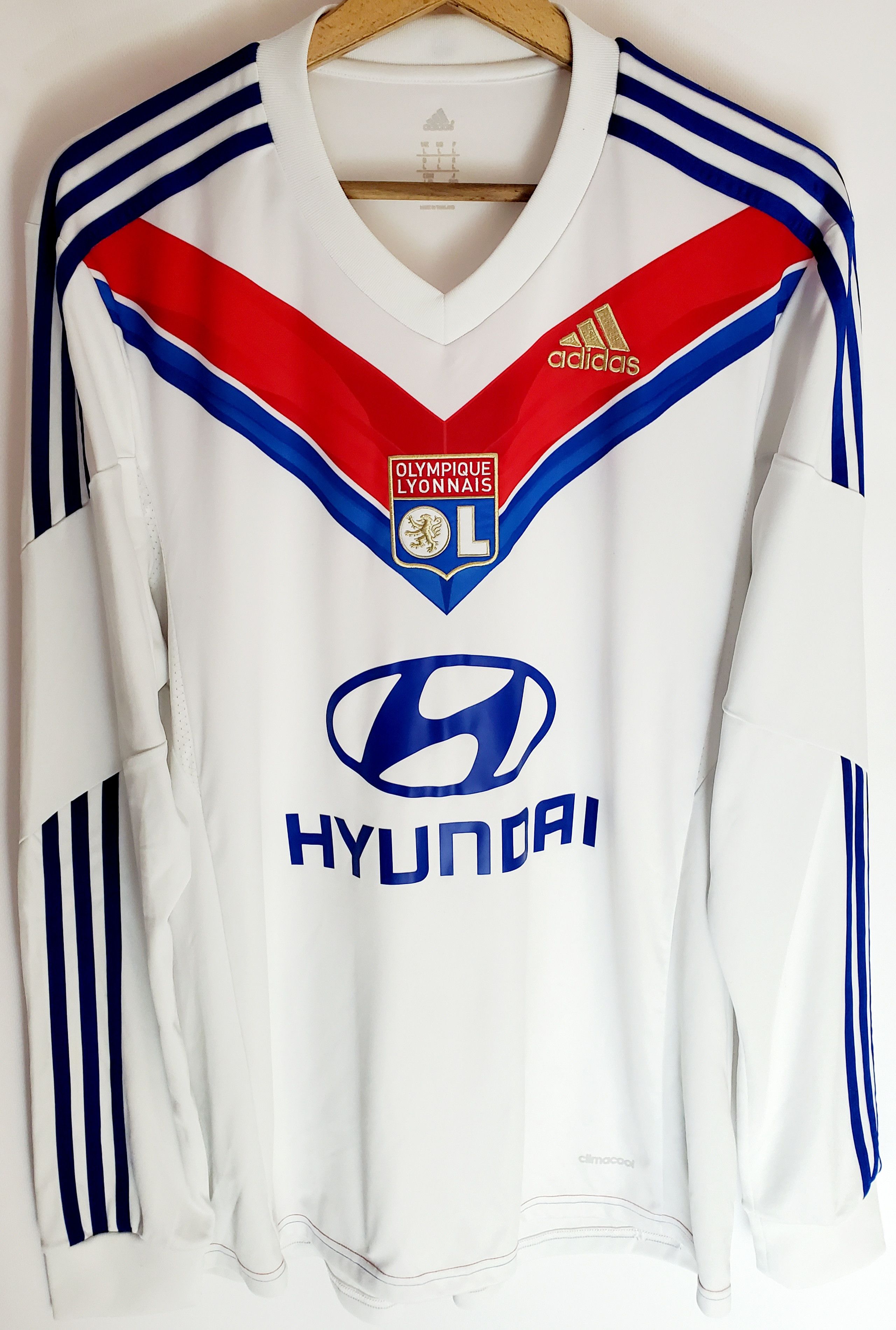 2013-14 Lyon adidas Home Longsleeve jersey new condition L